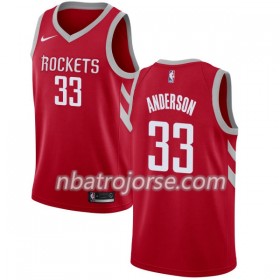 Män Houston Rockets Tröja Ryan Anderson 33 Nike 2017-18 Röd Swingman